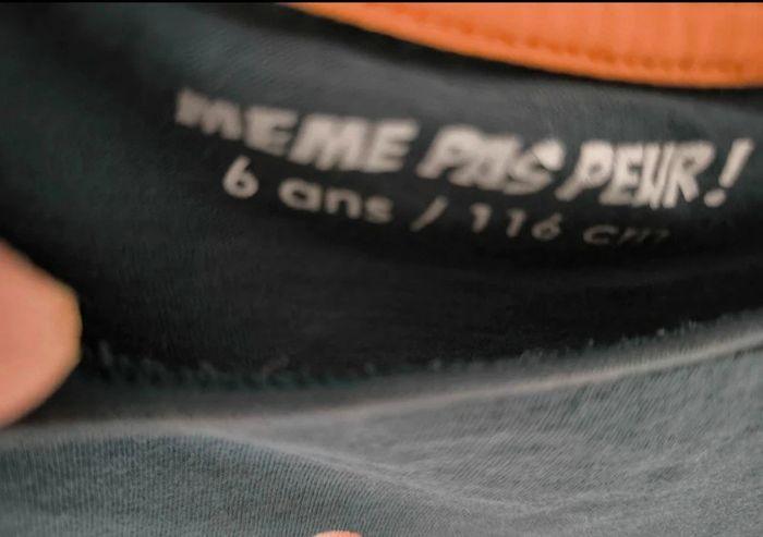 T-shirt garçon même pas peur 6 ans - photo numéro 2