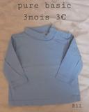 Pure basic 3mois 3euro