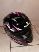 Casque shark rose