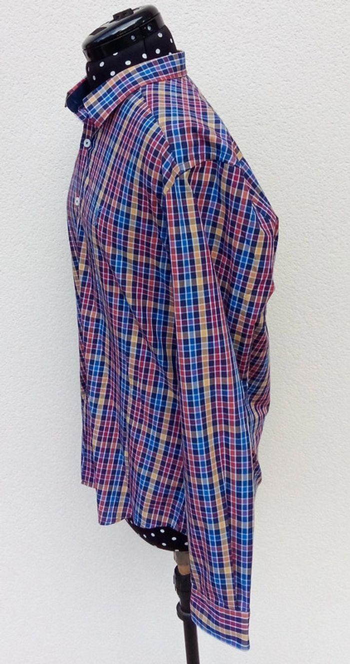 Chemise manches longues à carreaux multicolores Polo Club taille M - photo numéro 4