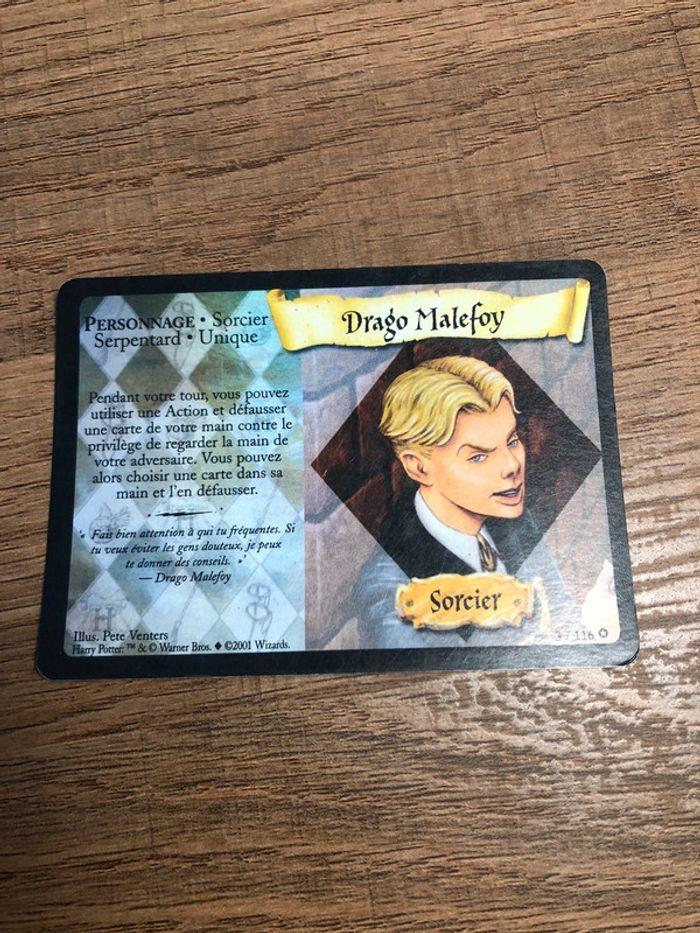 Carte Harry Potter TCG wizards, 3/116 VF foil drago malfoy - photo numéro 1