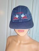 Casquette reglable vintage jean bleu marque Chipie junior