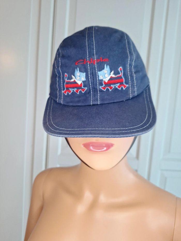 Casquette reglable vintage jean bleu marque Chipie junior - photo numéro 1