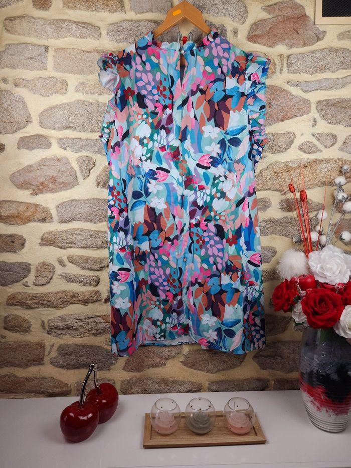 Robe à volants multicolore Femme taille 52 marque Boohoo 🍓 - photo numéro 3