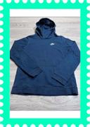 👕 Sweat à capuche Nike logo brodé Bleu Marine Taille S 👕