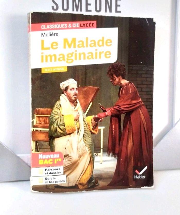 Lot 2 livres pour Le malade imaginaire de Molière, l'œuvre plus la méthodologie - photo numéro 2