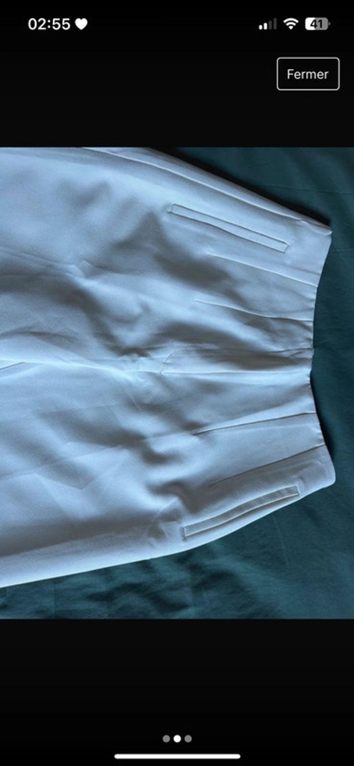 Pantalon de tailleur blanc shein taille S - photo numéro 2