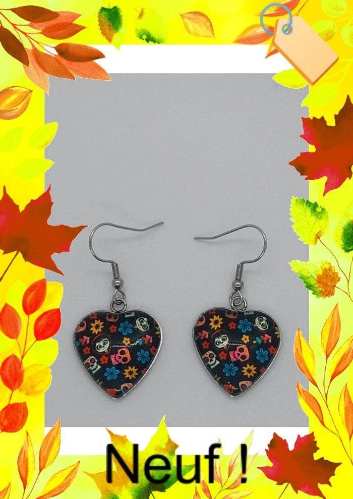 Paire de boucles d oreilles Halloween Dia de Los Muerto - photo numéro 3