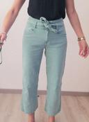 Jeans large, vert d'eau, Kiabi, 38, neuf