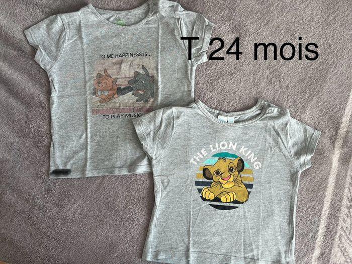 Lot de T-shirt Disney T 24mois - photo numéro 1