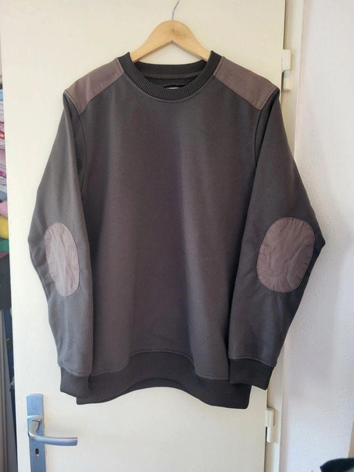 Sweat marron homme taille L - photo numéro 1