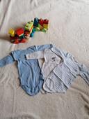 Lot de 3 bodies Petit bateau 3 mois