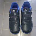 Baskets adidas tensaur bleu noir