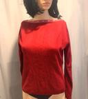 Pull fin pressions rouge