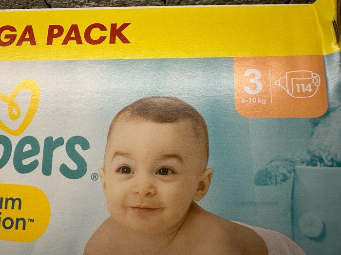 Pampers premium couches taille 3 mega pack 114 - photo numéro 2