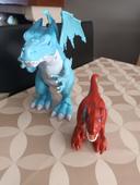 Robo Alive Zuru dragon bleu et raptor rouge