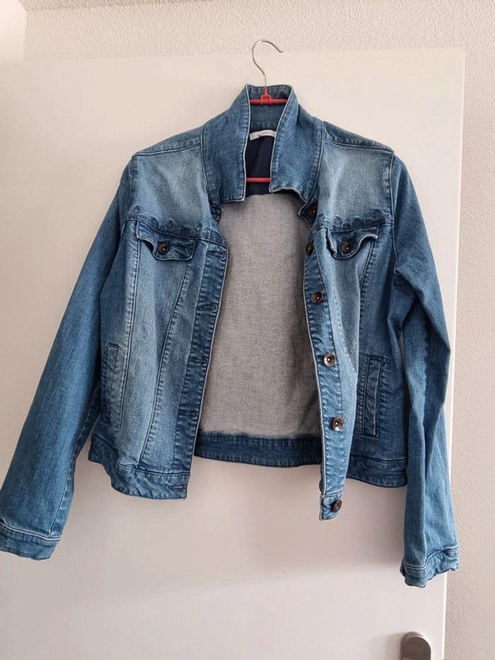 Veste en Jeans brodée Phildar - photo numéro 7