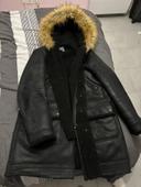 Manteau noir asos taille l