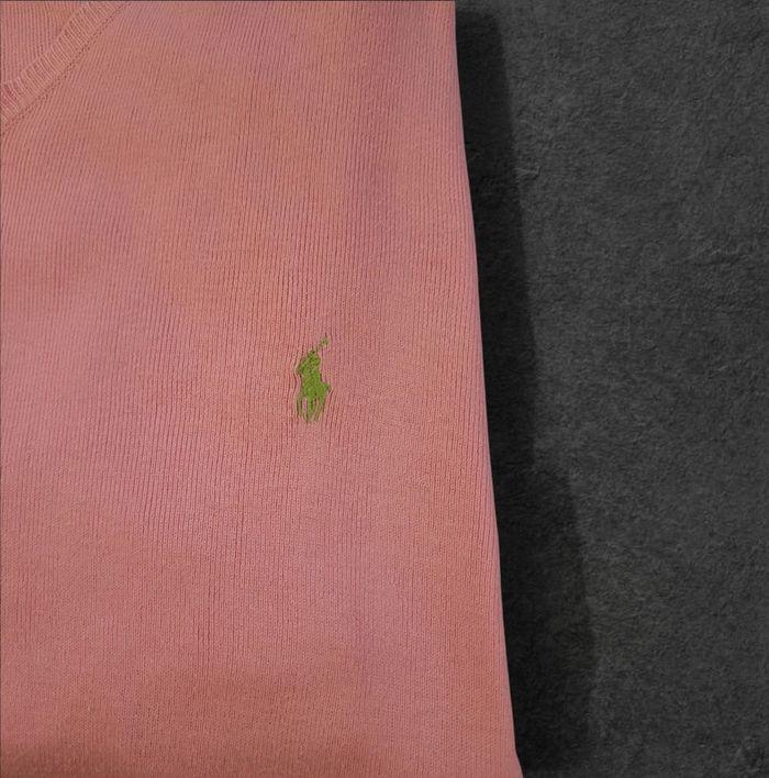 Pull POLO Ralph Lauren Rose Pima Cotton XXL Logo Brodé - photo numéro 3