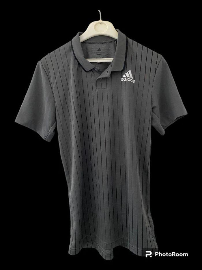 Polo adidas gris S - photo numéro 1