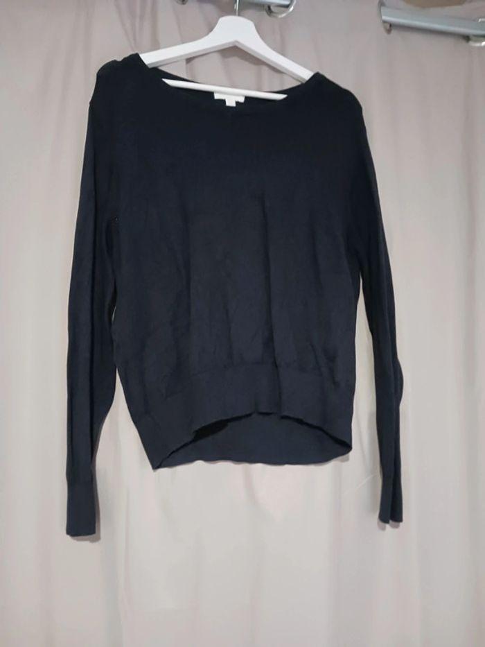 Pull bleu marine h&m taille L - photo numéro 1