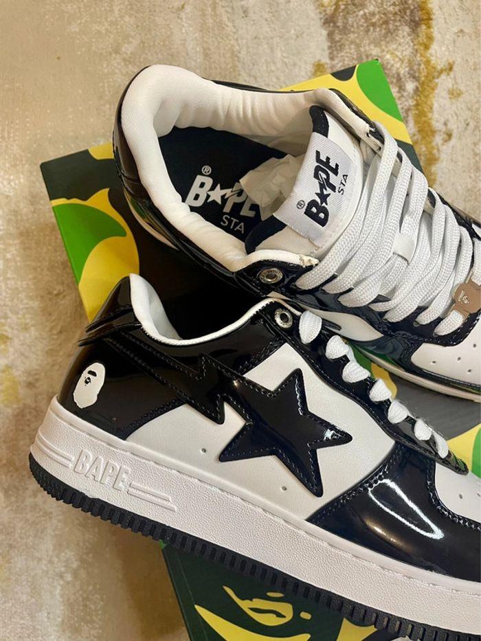 Baskets basses A Bathing Ape Bape Sta Low Enlarged M2 noir et blanche - photo numéro 13