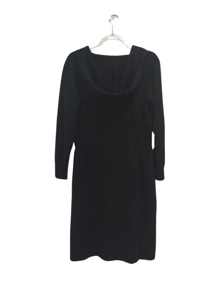 Robe noir en laine cachemire et  à capuche - Melany - XL - photo numéro 3