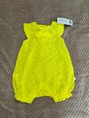 Combi, short jaune bébé tape-à-l’œil