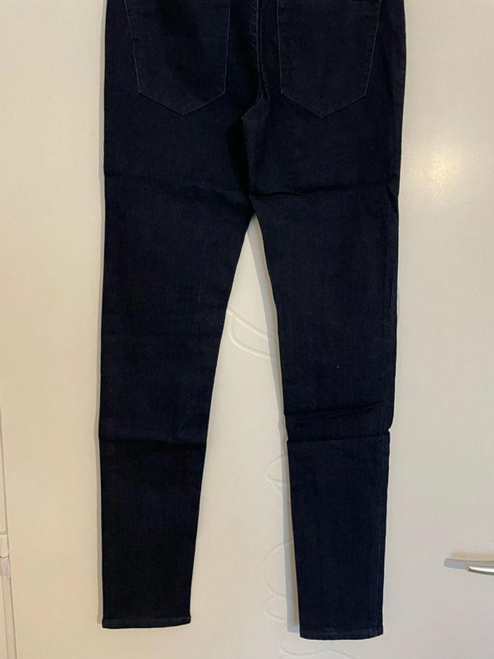 Pantalon jean extensible bleu foncé taille haute coupe skinny neuf kiabi taille 36 - photo numéro 7