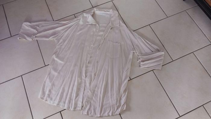 Chemise beige manches longues femme taille unique - photo numéro 2