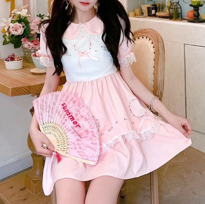 Dress Robe Pink Lolita Cute Kawaii Princess Barbie Cosplay - photo numéro 12