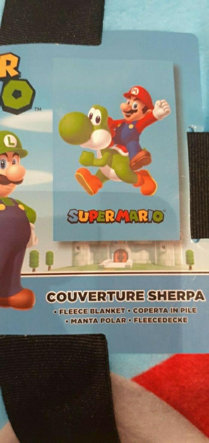 Couverture sherpa neuf super mario - photo numéro 2