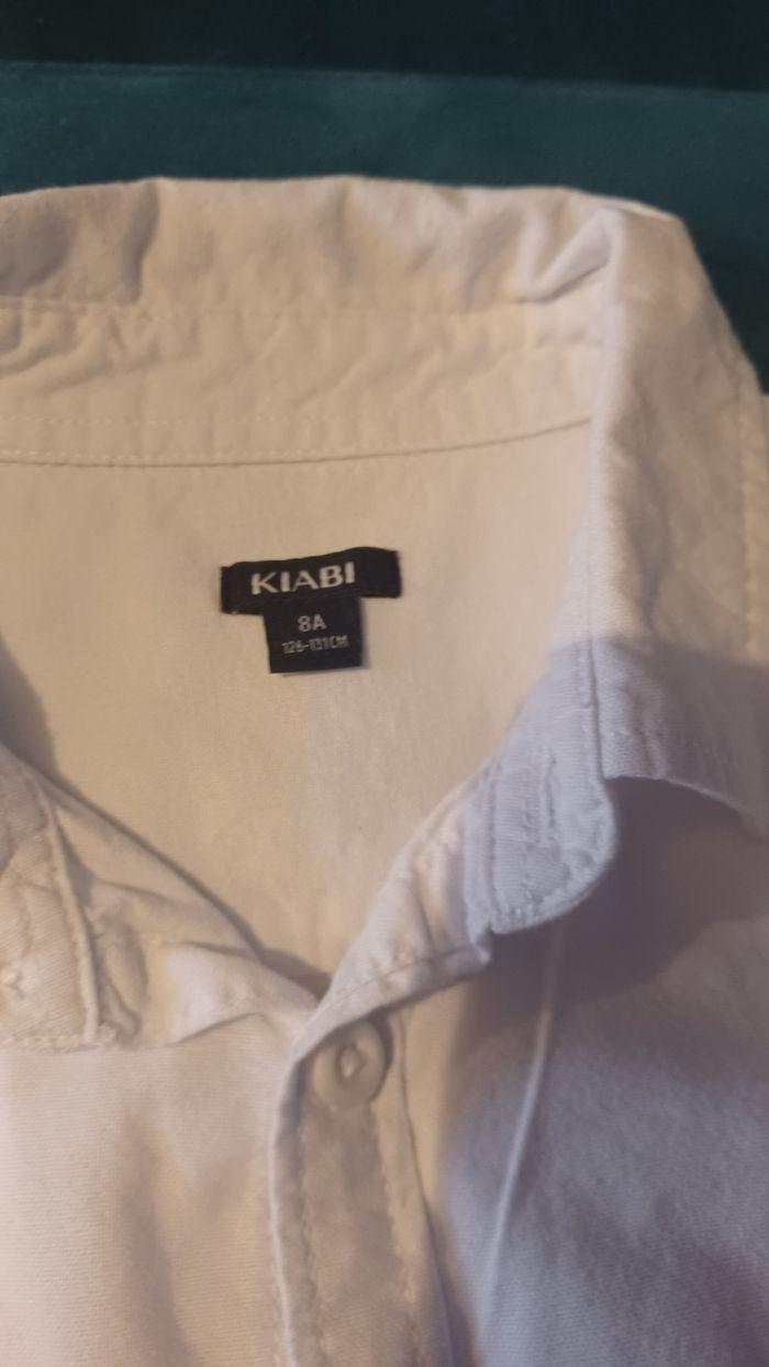 Chemise en Cotton épais blanche 8 ans Kiabi - photo numéro 2