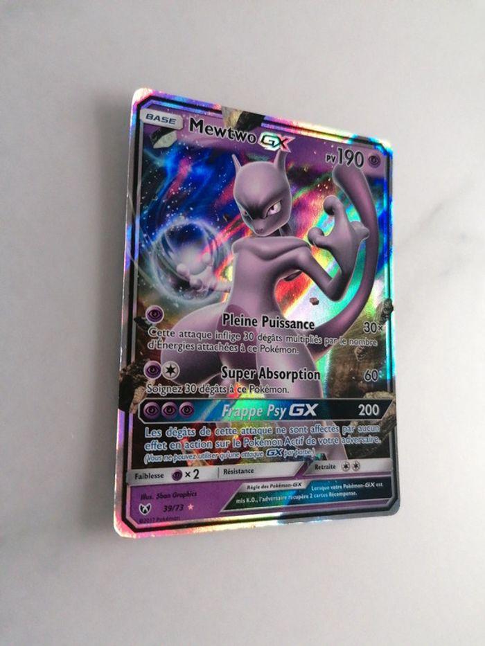 Carte Pokémon mewtwo gx 39/73 holo - photo numéro 2