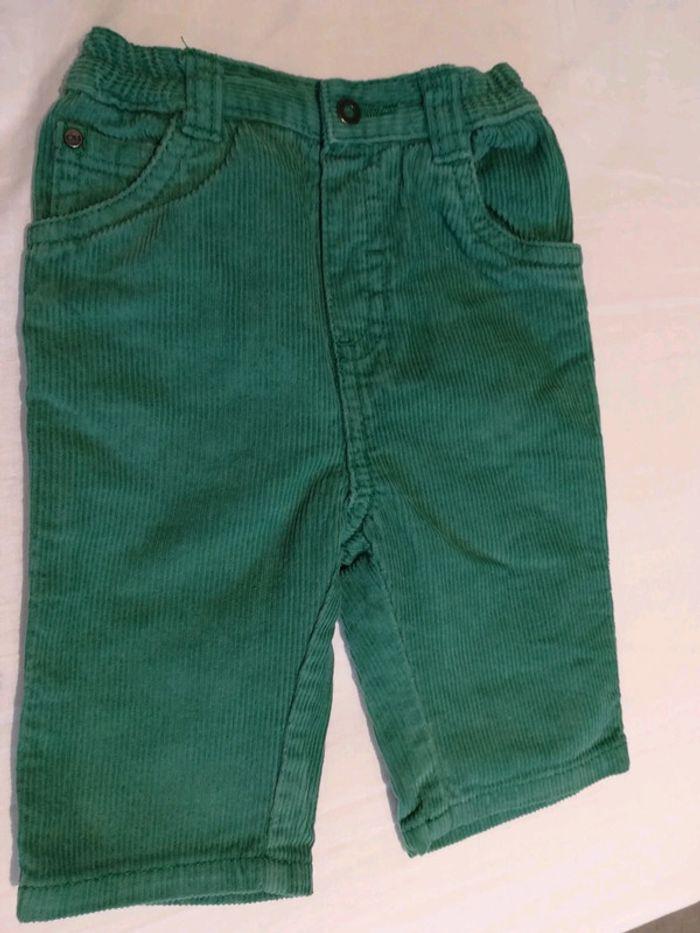 Pantalon velours vert - photo numéro 3