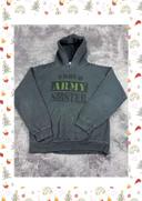 👕 Sweat à capuche Veste University Rare Vintage y2k 90s 2000s Proud Army gris Taille S 👕