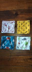 Lot de 4 lingettes réutilisables