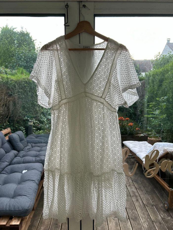 Robe bohème blanche parfait état Pimkie S - photo numéro 1