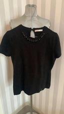 Pull liu Jo T:XL (42) noir 5% cachemire