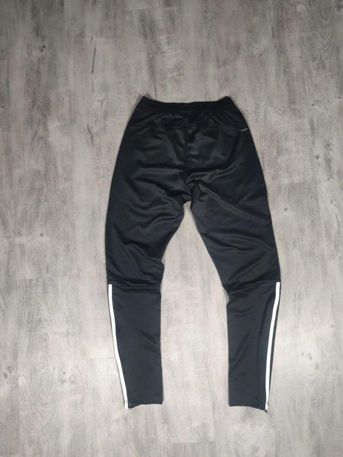 Jogging Adidas 3 Bandes Noir Logo Brodé Blanc Taille XS Homme - photo numéro 4