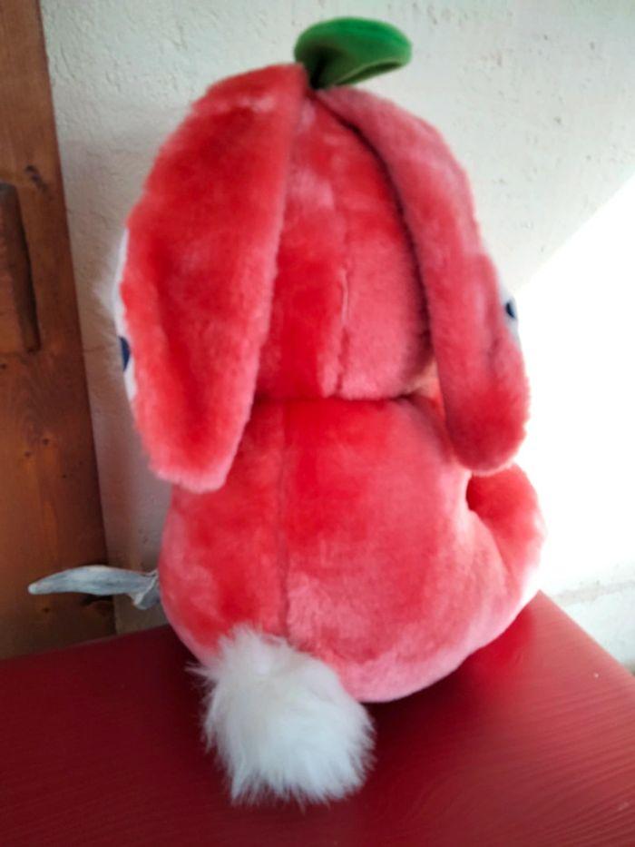 Peluche rose lapin de Pâques - photo numéro 2