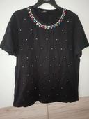 T-shirt avec strass taille XL shein neuf