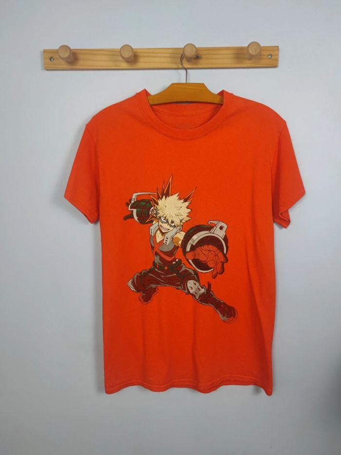 T-shirt Licence My Hero Academia Vintage Orange Taille S Homme - photo numéro 1