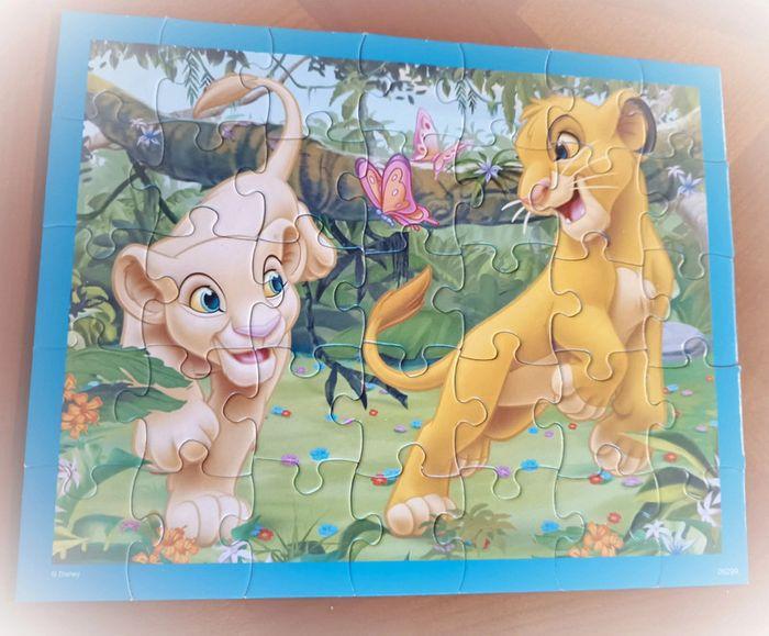 Puzzle Disney MB 35 pièces X2 Simba nala roi lion king belle clochard beauty hobo animal Friends - photo numéro 4