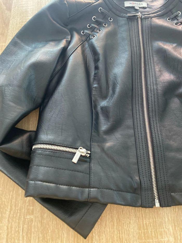 Veste en simili cuir morgan taille 38/40 - photo numéro 6