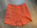 Short orange en tweed taille S