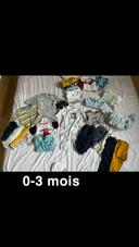 Lot vêtements bébé