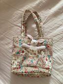 Trousselier petit sac cabas en tissu fleuri pour petite fille