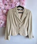 Blazer beige/crème en lin taille 40 - Maison 123 Paris