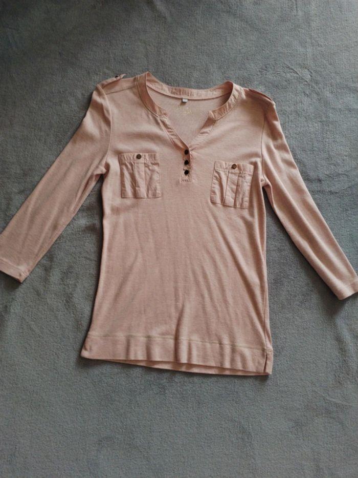 Pull / blouse manches longues rose - photo numéro 1